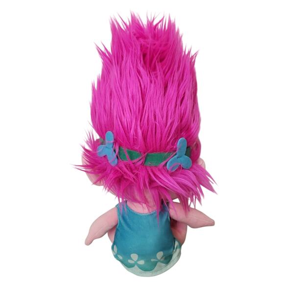 Dreamworks 2016 Trolls Movie 18" Poppy Stuffed Plush Toy Doll Macy's Pink Blue - Picture 3 of 4
